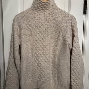 Vince Soft Cream Wool Blend Sweater